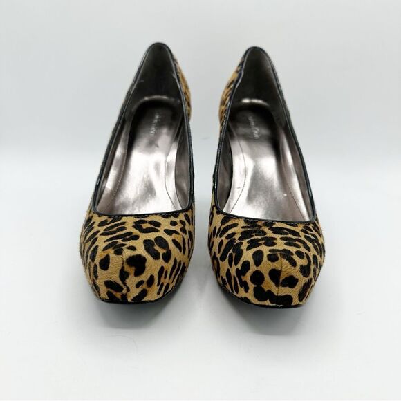 Calvin Klein Retro Colette Trending‎ Leopard Calf Hair Platform Pumps Sz 8 - Picture 4 of 13